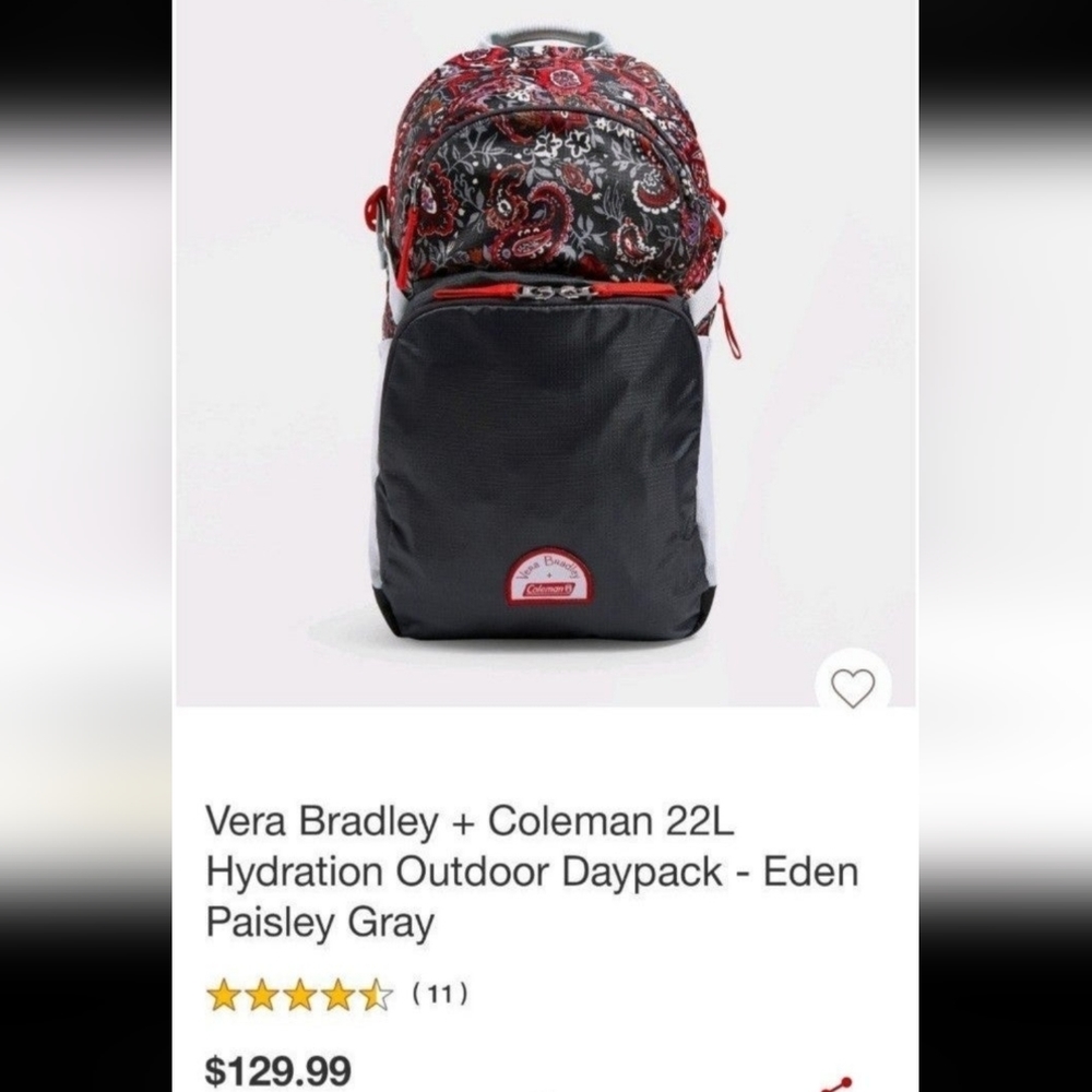 Vera Bradley Coleman daypack backpack - Picture 7 of 9